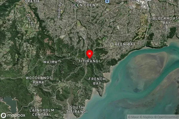 Titirangi,Auckland Satellite Map