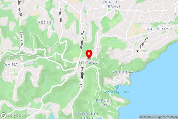 Titirangi,Auckland Area Map