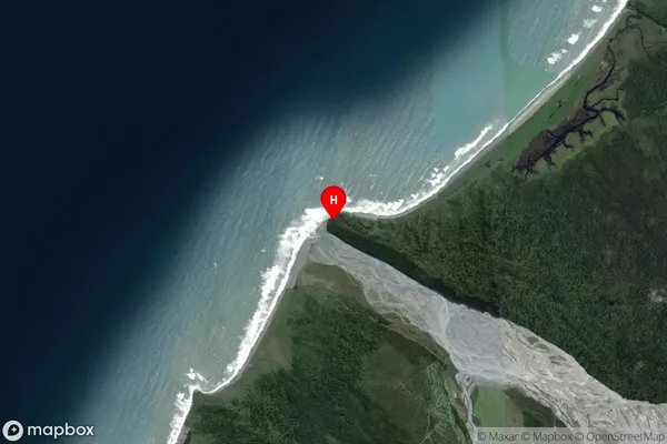 Waiho,West Coast Satellite Map