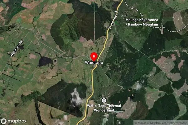 Waiotapu,Waikato Satellite Map