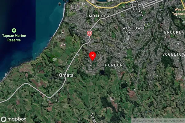 Whalers Gate,Taranaki Satellite Map