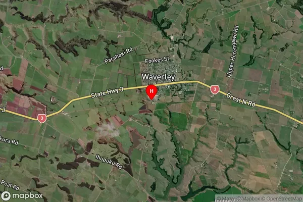 Waverley,Taranaki Satellite Map