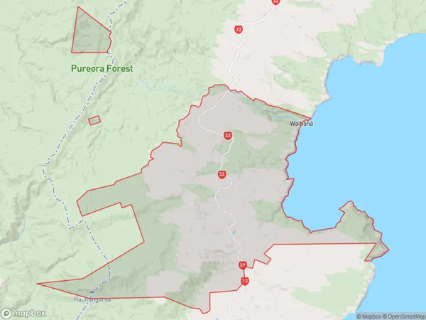 Waihaha, Waikato Polygon Area Map