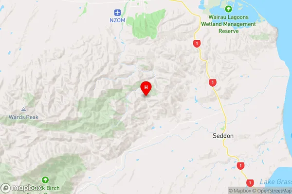 Taylor Pass,Marlborough Region Map