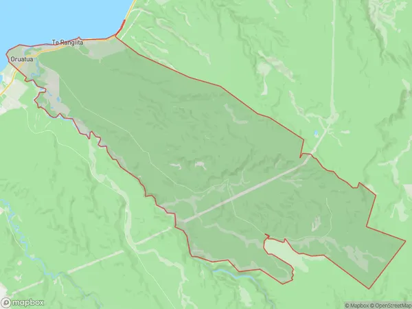 Tauranga Taupo, Waikato Polygon Area Map