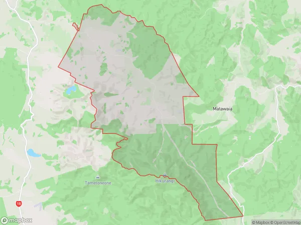 Punakitere Valley, Northland Polygon Area Map