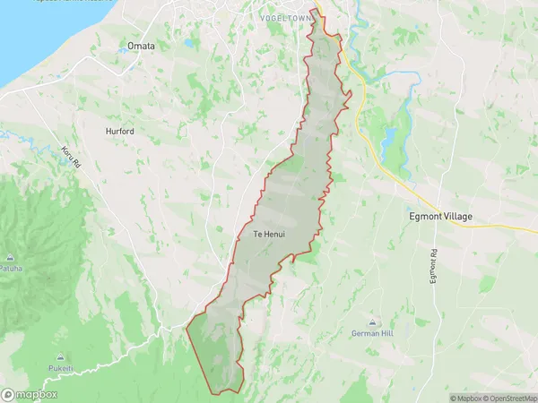 Mangorei, Taranaki Polygon Area Map