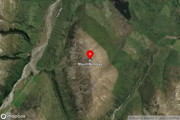 Mount Nicholas,Otago Satellite Map