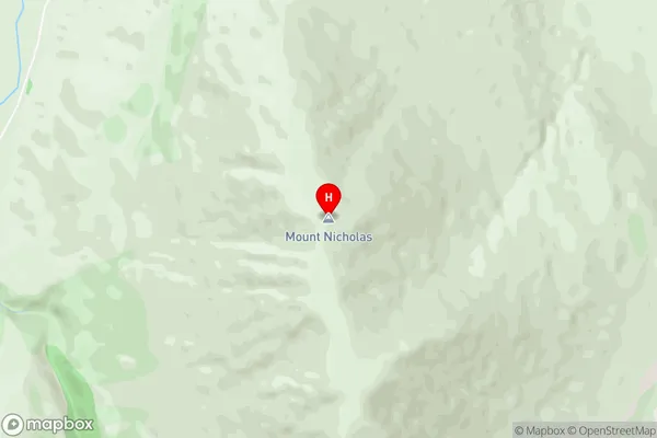 Mount Nicholas,Otago Area Map