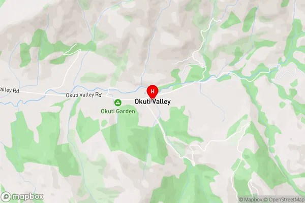 Okuti Valley,Canterbury Area Map