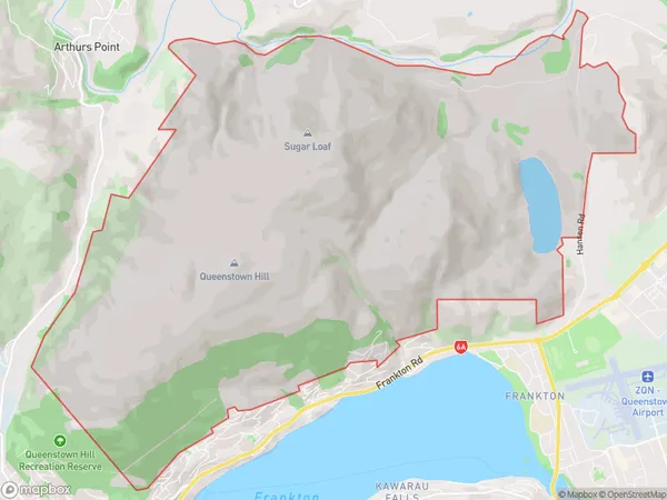 ZipCode 9300 Map for Queenstown Hill