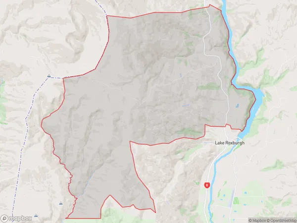 Shingle Creek, Otago Polygon Area Map