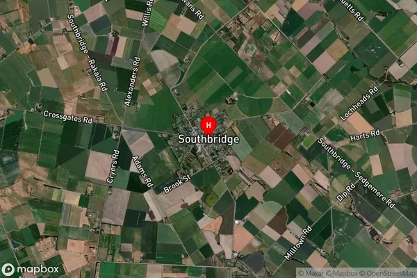 Southbridge,Canterbury Satellite Map