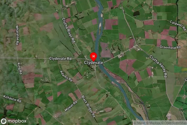 Clydevale,Otago Satellite Map