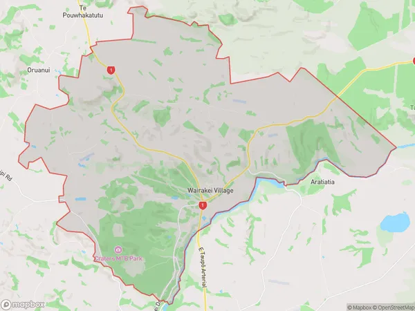 Wairakei, Waikato Polygon Area Map