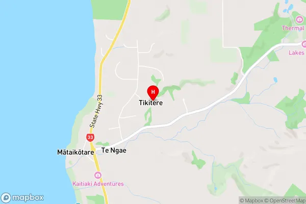 Tikitere,Bay of Plenty Area Map