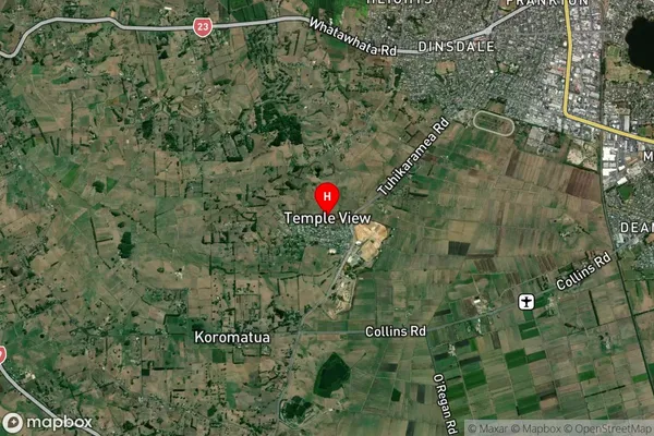 Temple View,Waikato Satellite Map