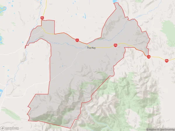 The Key, Southland Polygon Area Map