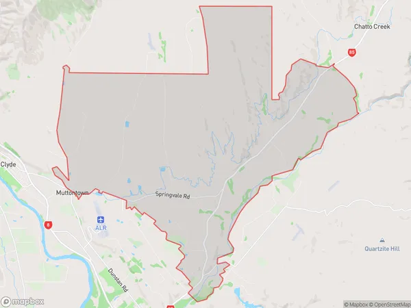 Springvale, Otago Polygon Area Map