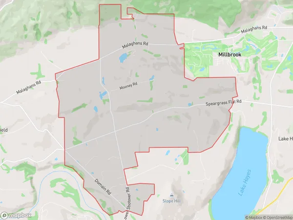 Speargrass Flat, West Coast Polygon Area Map