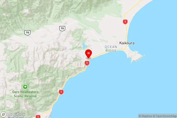 Peketa,Canterbury Region Map
