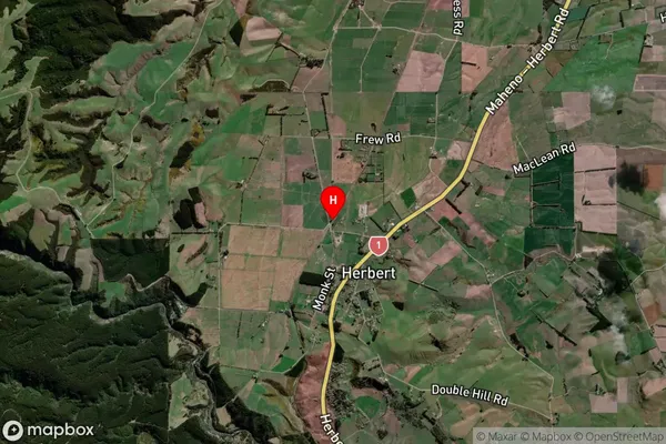 Herbert,Otago Satellite Map