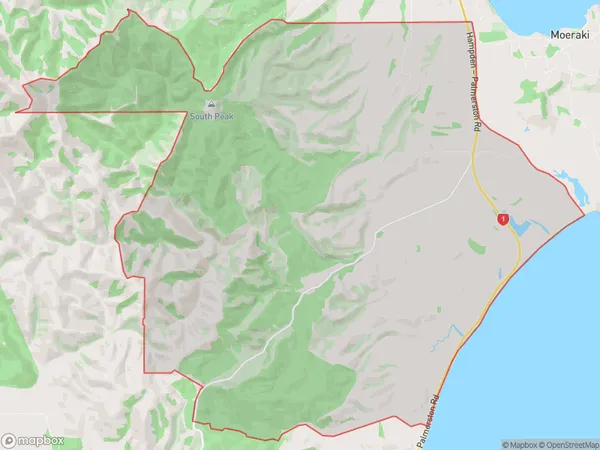 Hillgrove, Otago Polygon Area Map