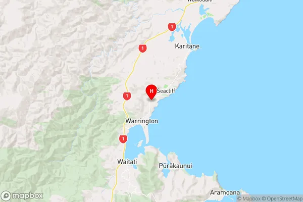 Omimi,Otago Region Map