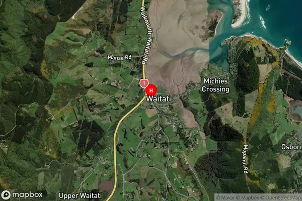 Waitati,Otago Satellite Map