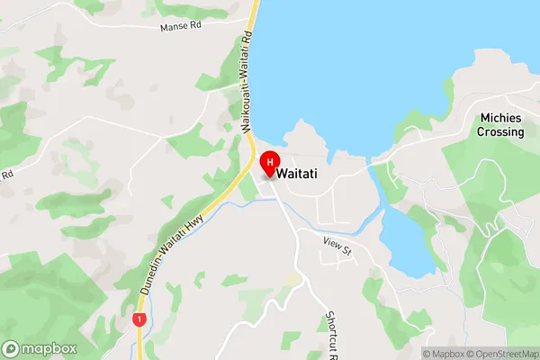 Waitati,Otago Area Map