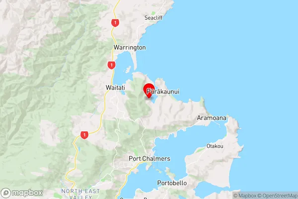 Osborne,Otago Region Map