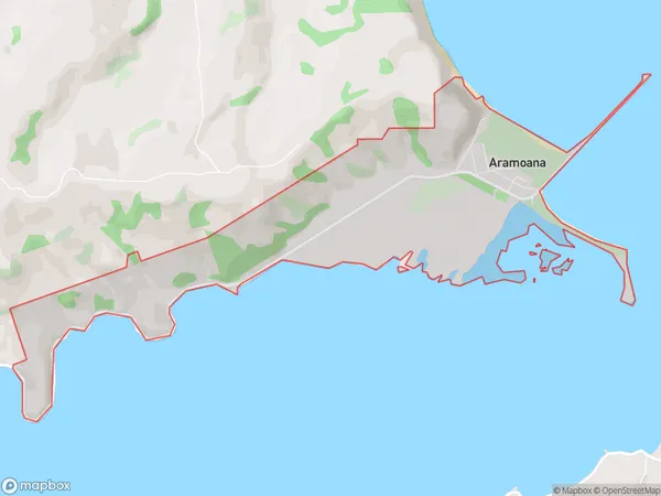 Aramoana, Otago Polygon Area Map