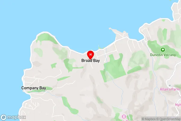 Broad Bay,Otago Area Map