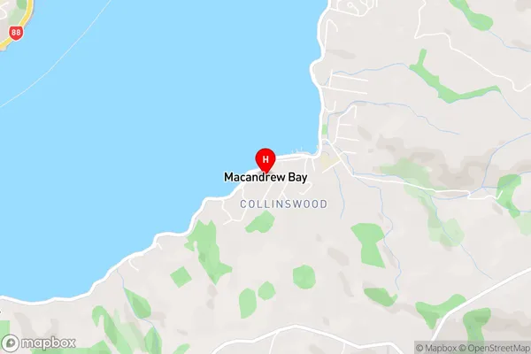 Macandrew Bay,Otago Area Map