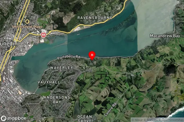 The Cove,Otago Satellite Map