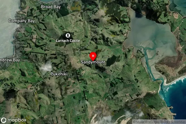 Sandymount,Otago Satellite Map