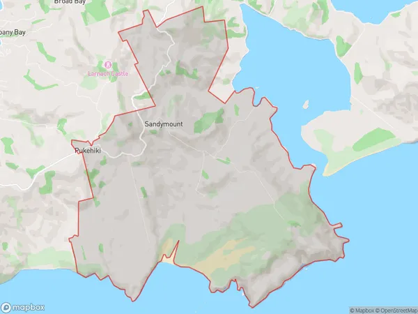 Sandymount, Otago Polygon Area Map