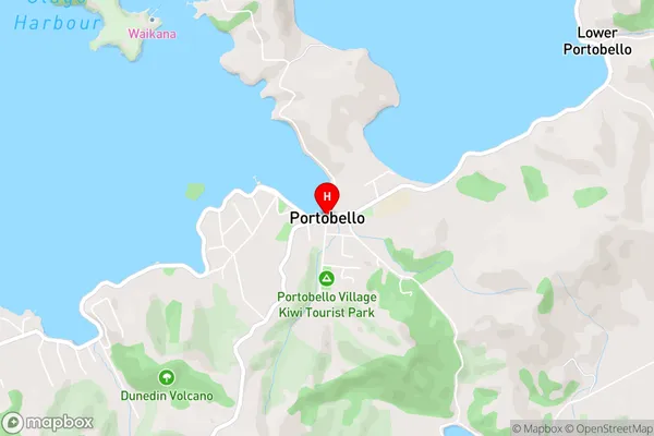 Portobello,Otago Area Map