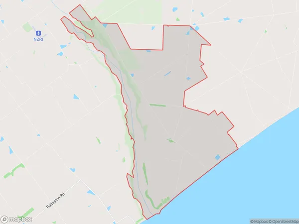 Coldstream, Canterbury Polygon Area Map