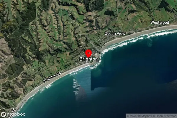 Brighton,Otago Satellite Map