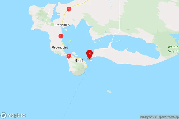 Tiwai Point,Southland Region Map