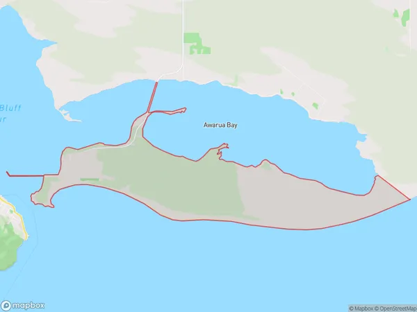 Tiwai Point, Southland Polygon Area Map