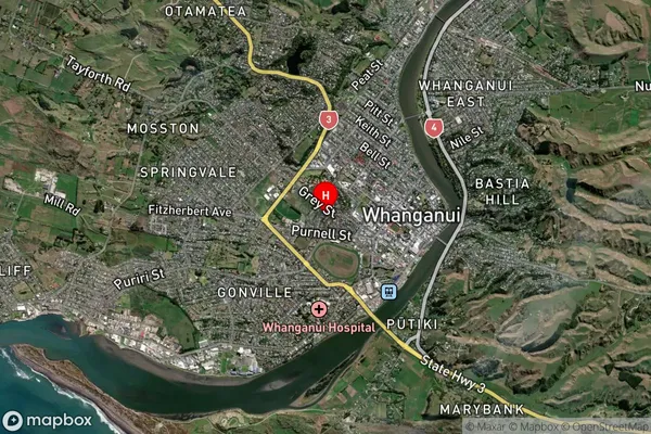 College Estate,Manawatu-Wanganui Satellite Map