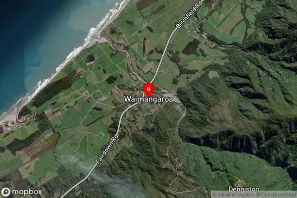 Waimangaroa,West Coast Satellite Map