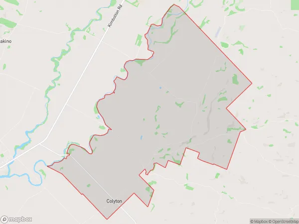 Colyton, Manawatu-Wanganui Polygon Area Map