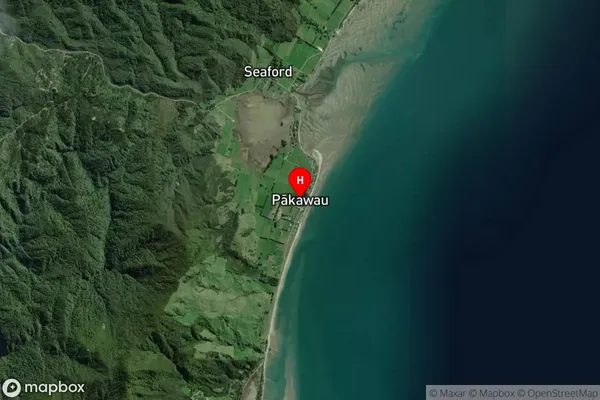 Pakawau,Tasman Satellite Map