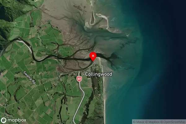 Collingwood,Tasman Satellite Map