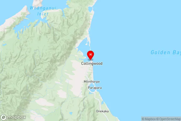 Collingwood,Tasman Region Map