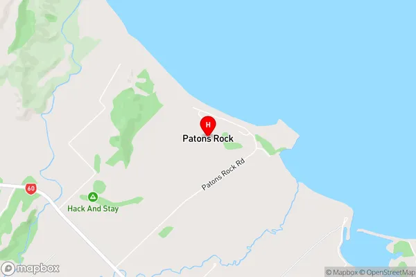 Patons Rock,Tasman Area Map