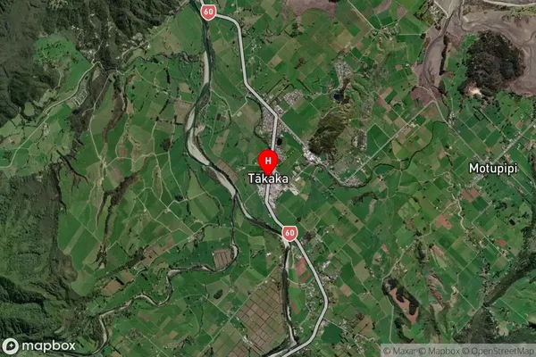 Takaka,Tasman Satellite Map